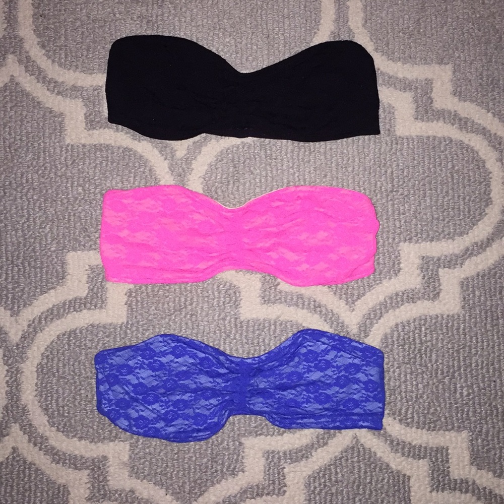 Pink Victoria’s Secret Lace Bandeau Size Medium